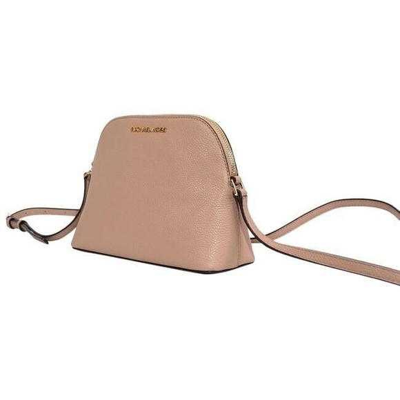 MICHAEL KORS ADELE Medium Dome Crossbody Fawn Leather NWT 35H8GAFC8L $248 - Picture 8 of 8